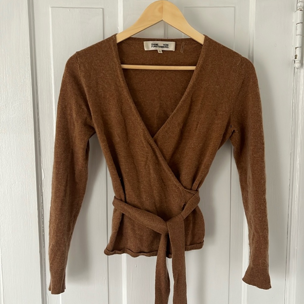 Diane Von Furstenberg Cashmere Wrap Top